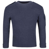 front of RAF blue wool pullover