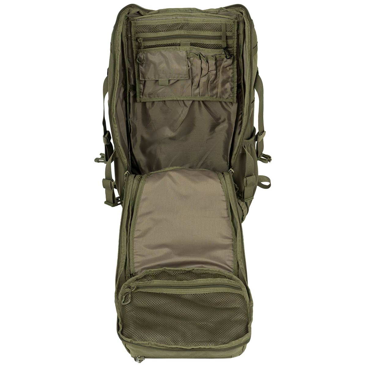 ranger green highlander clamshell opening eagle 3 backpack 40l
