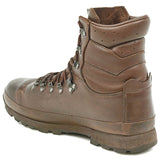 rear angle of used altberg defender combat leather boots brown
