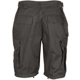 rear of black bdu ripstop shorts