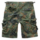 rear of brandit bdu ripstop shorts flecktarn