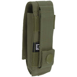 rear of brandit molle multi pouch small olive green