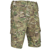 rear of military combat shorts multicam camo