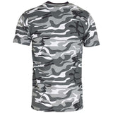 rear of urban camouflage tshirt