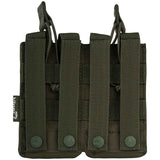 rear of viper quick release double mag green pouch