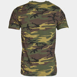 rear view of us woodland camouflage tshirt