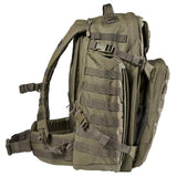 Right Side View of 5.11 Rush 72 2.0 Backpack Green