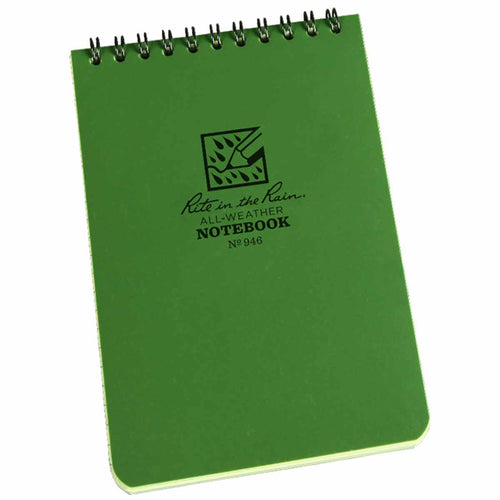 rite in the rain top spiral waterproof notebook green 4