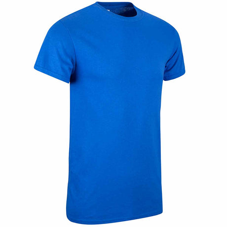 royal blue cotton t-shirt front angle