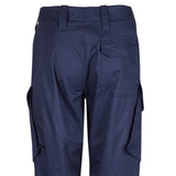 rear close up of navy pcs trousers