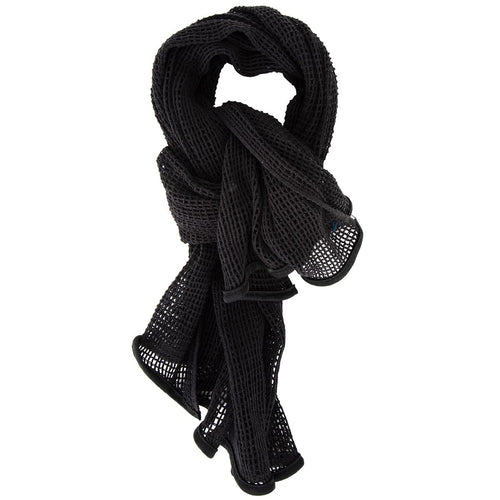 scrim net scarf black