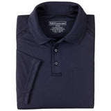 folded 5.11 tactical short sleeve polo navy