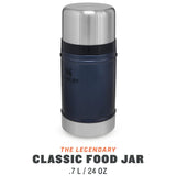 side-view-700ml stanley classic legendary food jar blue nightfall