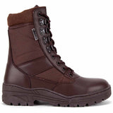side of kombat brown patrol boots
