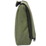 side view of olive green snugpak essentials wash bag