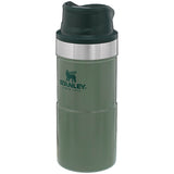 side view stanley trigger action travel mug 0.35l hammertone green