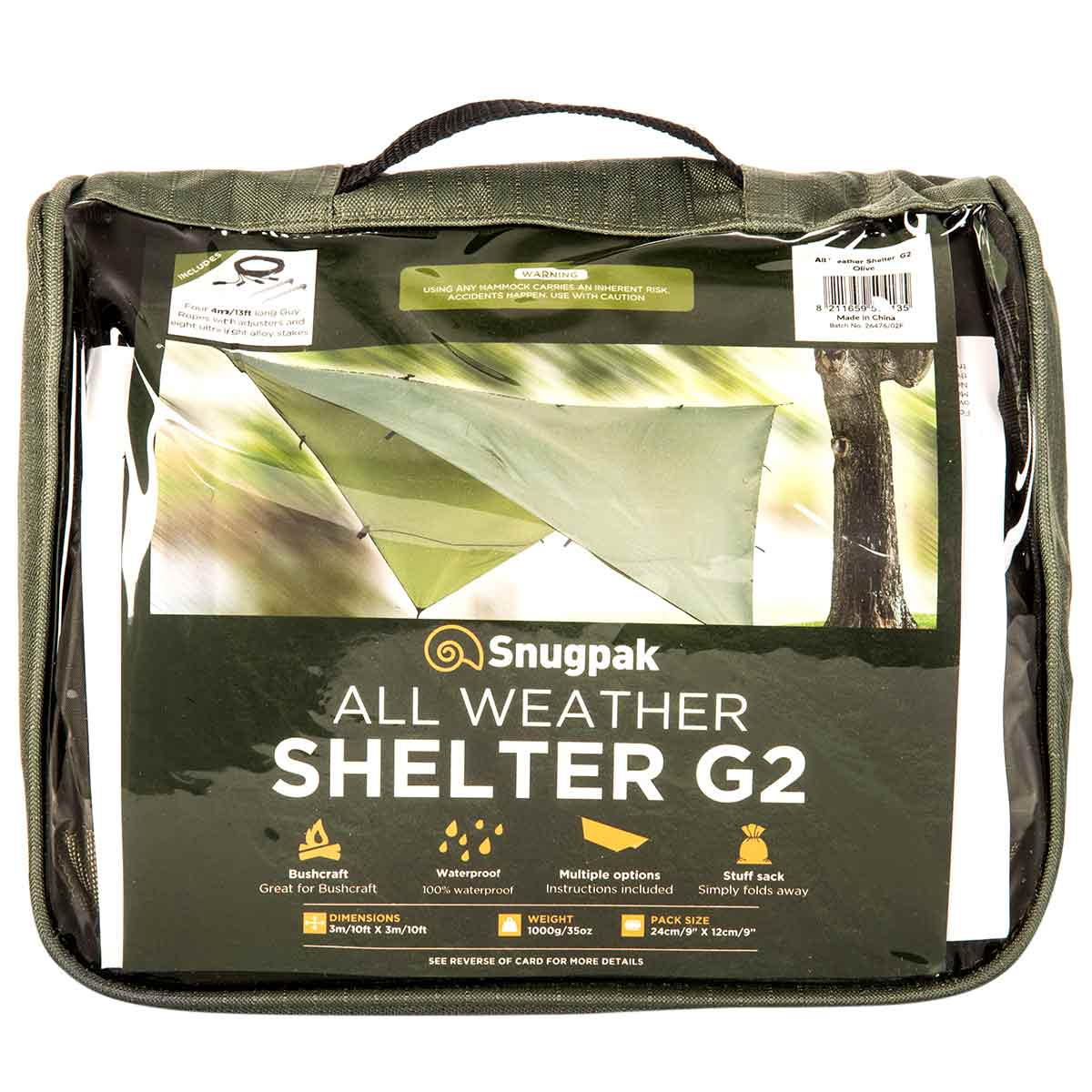 Snugpak All Weather Shelter G2 Tarp - Free Delivery | Military Kit