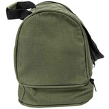 side view of olive snugpak wash bag