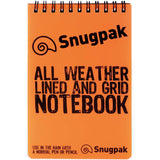 snugpak orange waterproof notebook