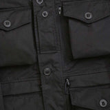 storm flap black combat smock jacket arktis showerproof adjustable