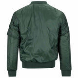 surplus basic bomber jacket olive green rear