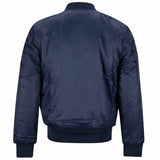surplus basic bomber jacket navy blue rear