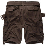 rear of surplus brown division shorts