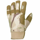 tactical kevlar gloves camouflage top view