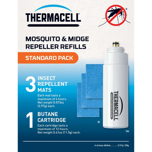 thermacell backpacker mat and gas refills standard