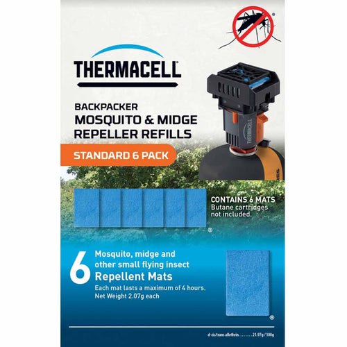 thermacell backpacker repeller mat refills 6 pack