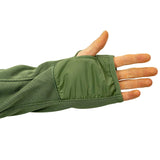 thumb hole of green viper storm hoodie special forces