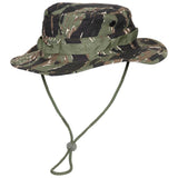 Tiger Stripe Camo Boonie Hat with Chinstrap