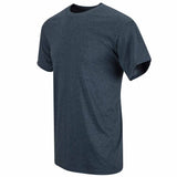 side view of navy cotton tshirt
