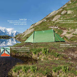 vango scafell 300 3 man tent pamir green technical info