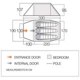 vango scafell 300 tent floorplan