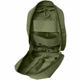 viper lazer medium pouch unzipped green
