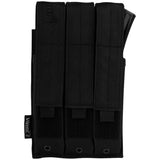 viper triple mp5 molle mag pouch black front view