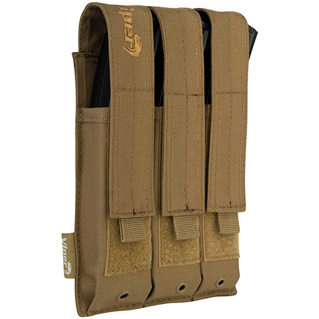 Pochette Triple Chargeur Viper Tactical – Noir, MOLLE, Pour Airsoft/militaire