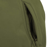 waterproof highlander olive green odin jacket chest pocket view