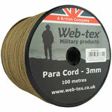 web tex paracord 100m coyote