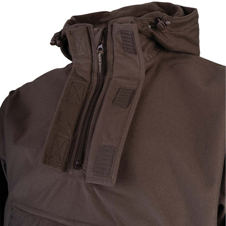 zipped neck galbraith smock brown